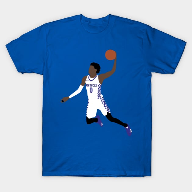 De'aaron Fox Kentucky T-Shirt by xRatTrapTeesx